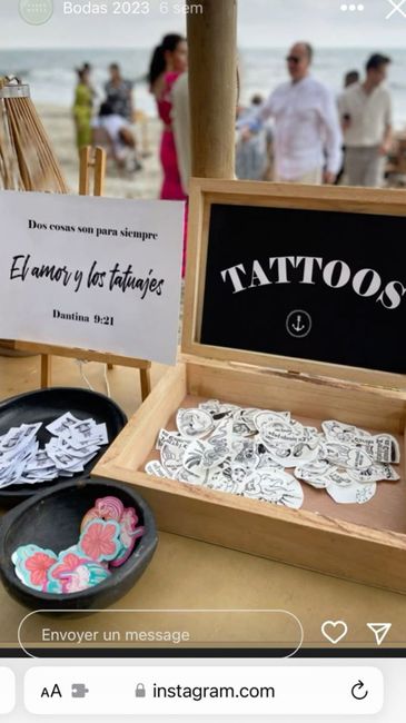 Temporary tattoo station 8