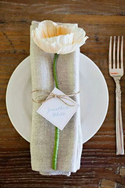 Idee segnaposto/fermatovagliolo 12