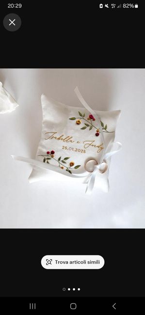 Cuscinetto per fedi nuziali 2