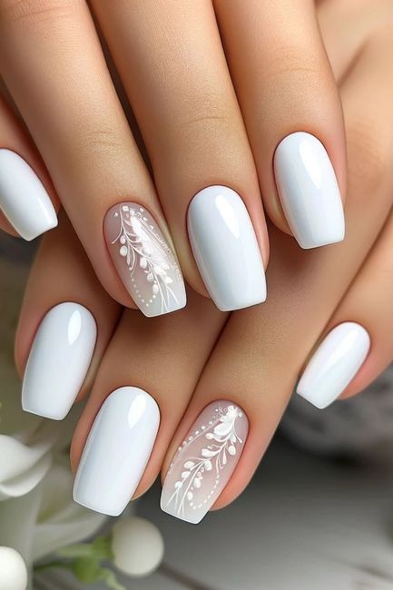 Idee per manicure da sposa? Elegante ma non esagerata 💅💍 9