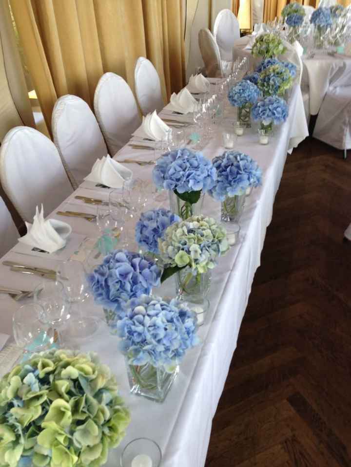 Centrotavola blu con erbe aromatiche - 6