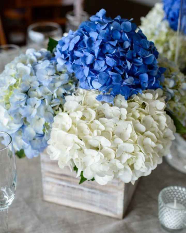 Centrotavola blu con erbe aromatiche - 11