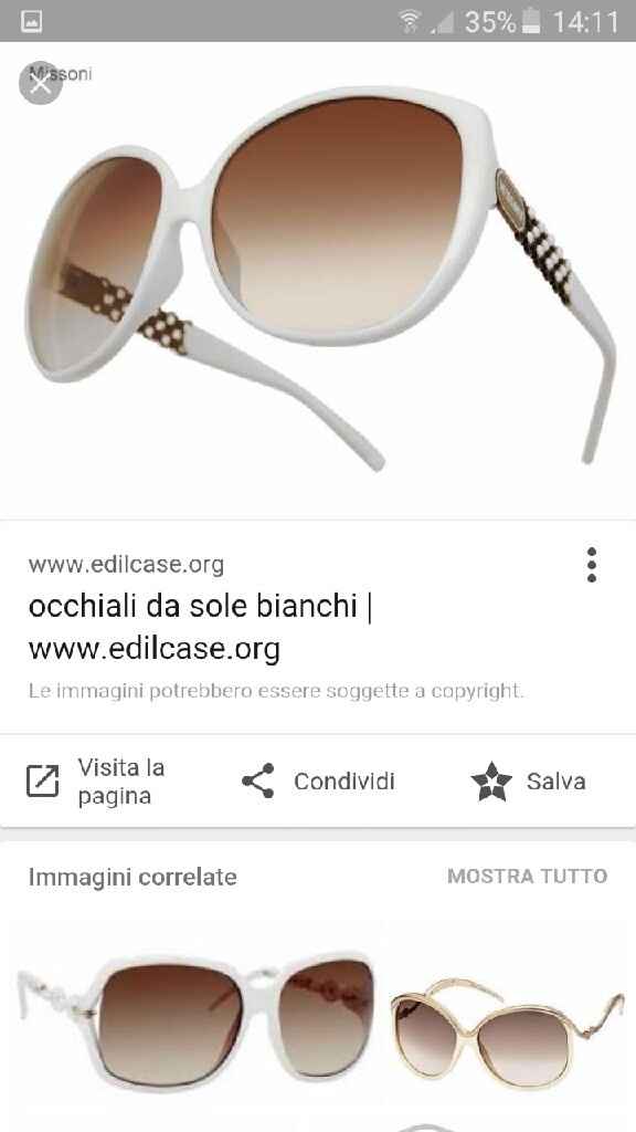 Occhiali da sole per la sposa: si o no? - 2