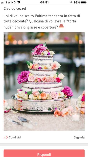 Quali decorazioni preferisci per la torta nuziale? 1