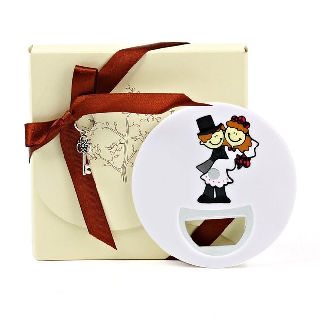 Segnaposto con calamita sposi