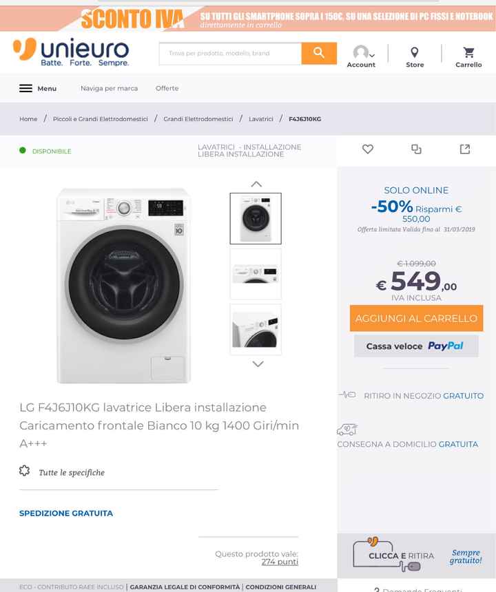 Pareri lavatrice lg - 1