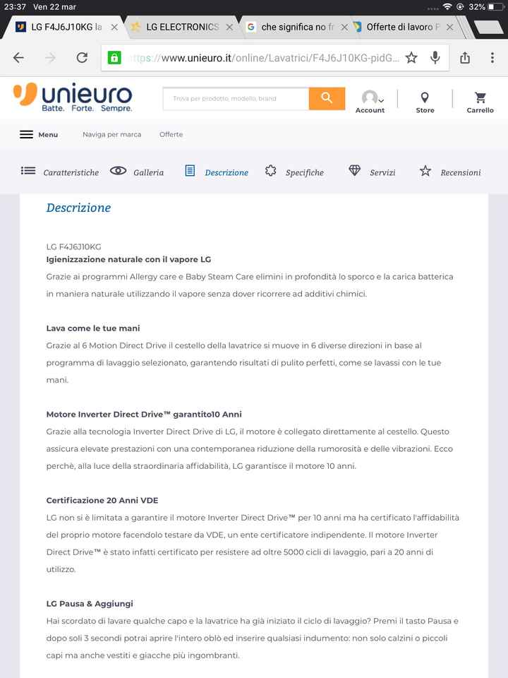 Pareri lavatrice lg - 2