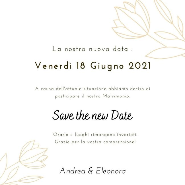 Frasi rinvio nozze 1