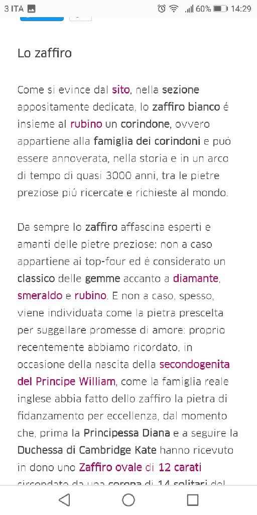 Anello di zaffiro bianco💍 - 1