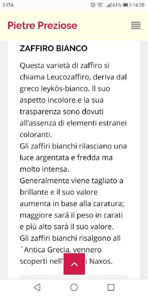 Anello di zaffiro bianco💍 - 2