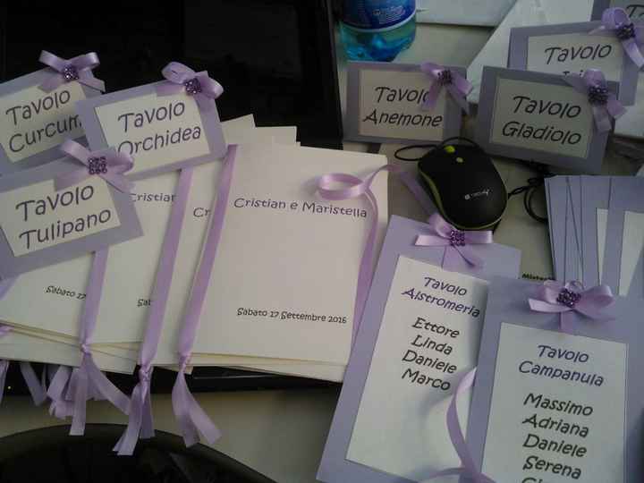 -37 ore ed ecco i nostri menù, segnatavolo ecc.. - 1