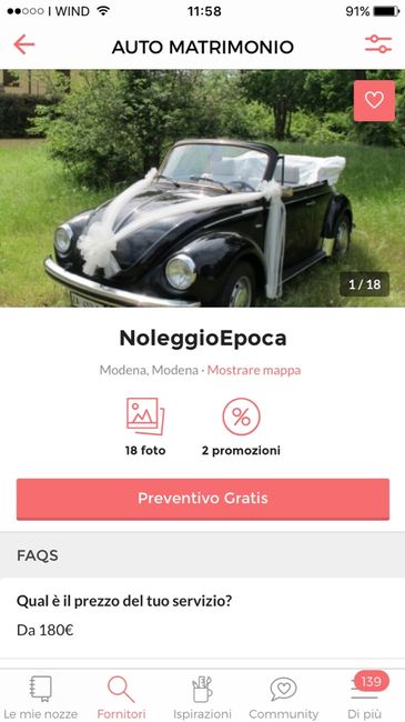 Prezzi servizio auto - 1