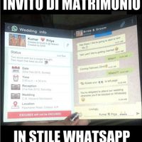 Partecipazioni stile Whatsapp!