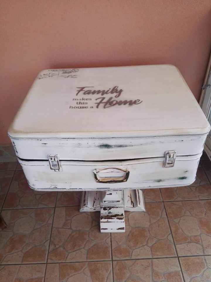 Vi presento il nostro tavolino/valigia portabomboniere tema viaggio! - 3