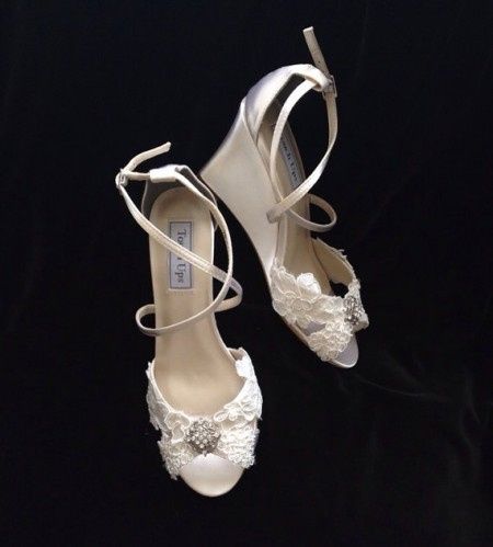 Scarpe sposa con zeppa