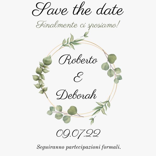 Save the date 💍 1