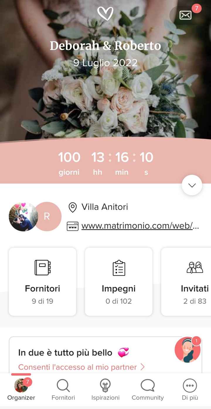 e siamo arrivati a - 100 giorni ❤️ - 1