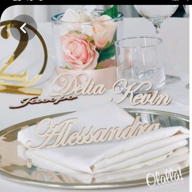 Segnaposto matrimonio 1