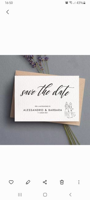 Save the date si o No? 1