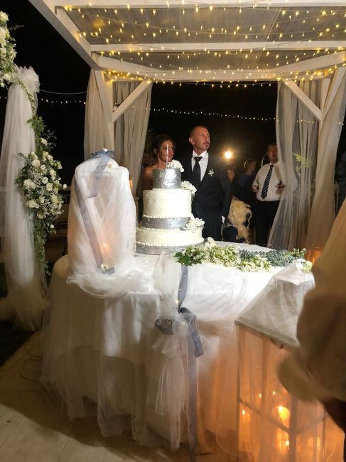 Foto addobbi tavolo sposi e torta 7