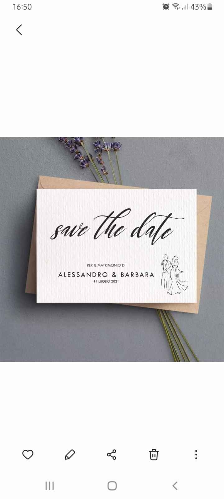 Save the date. quale preferite? - 1