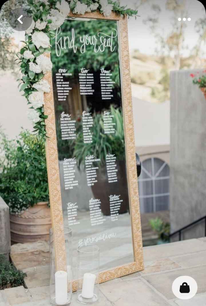 Tableau con specchio e cornice oro - 1