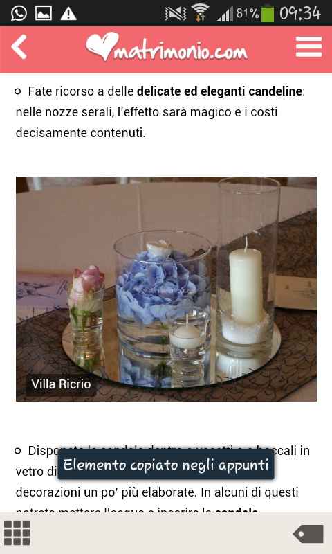 Centro tavola matrimonio - 1