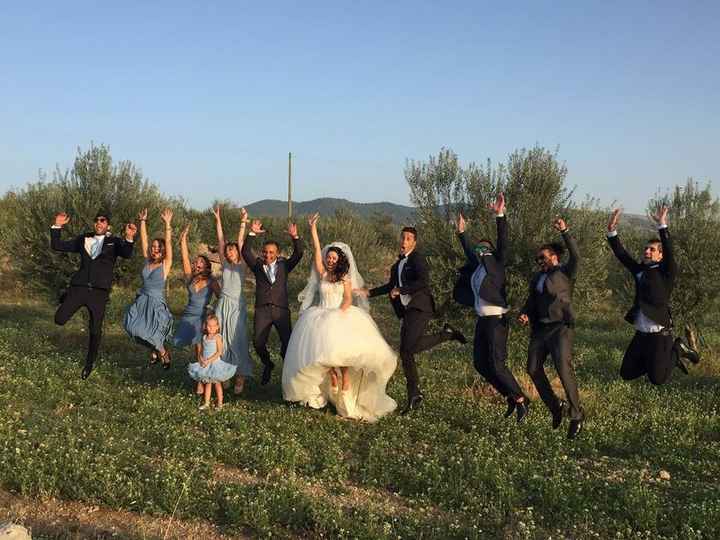 salto con gli 8 testimoni