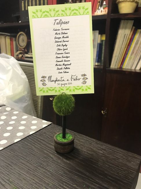 Segna tavolo tema fiori - 1