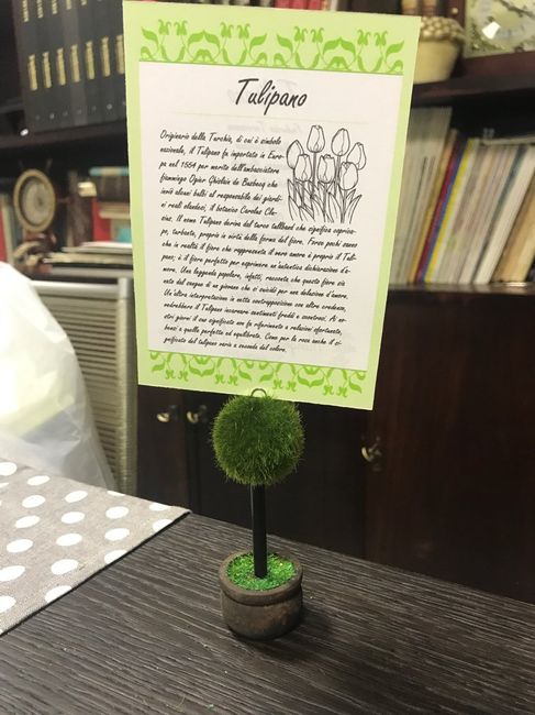 Segna tavolo tema fiori - 2