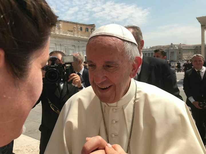 Udienza papale sposi novelli fatta stamattina - 1