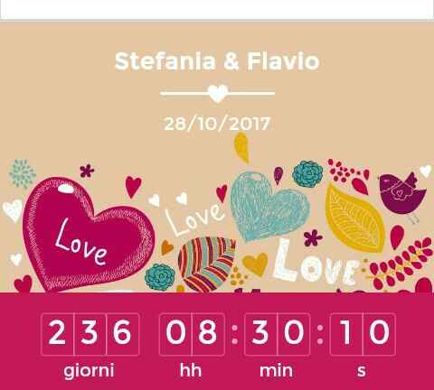 Quanti giorni mancano alle tue nozze? - 1