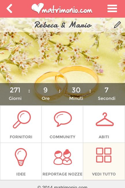 Quanto manca alle vostre nozze? - 1