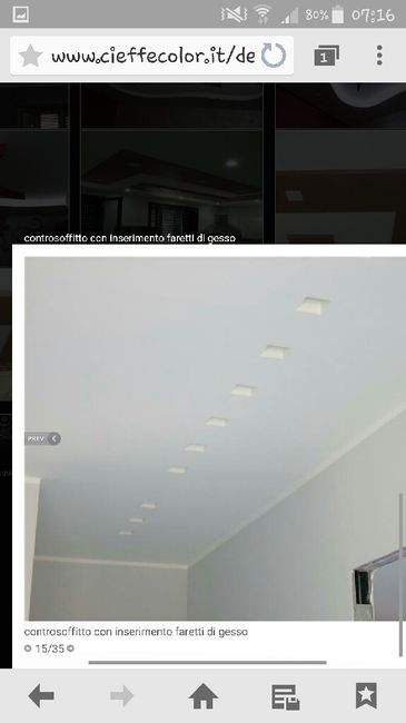 Faretti led in gesso - 1