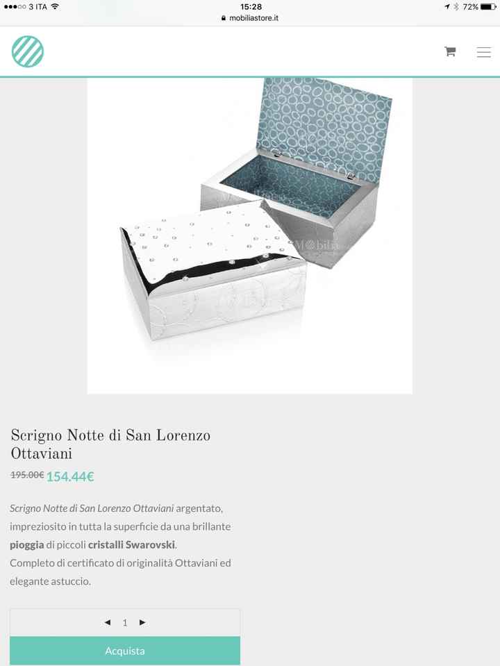 il nostro scrigno portaconfetti 