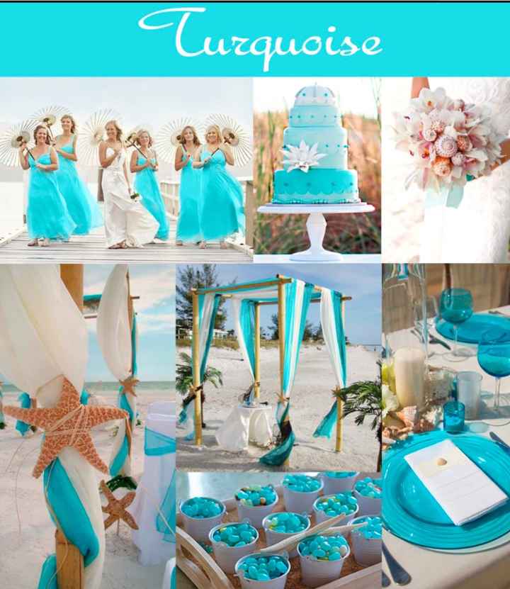 il nostro colore turchese e bianco 