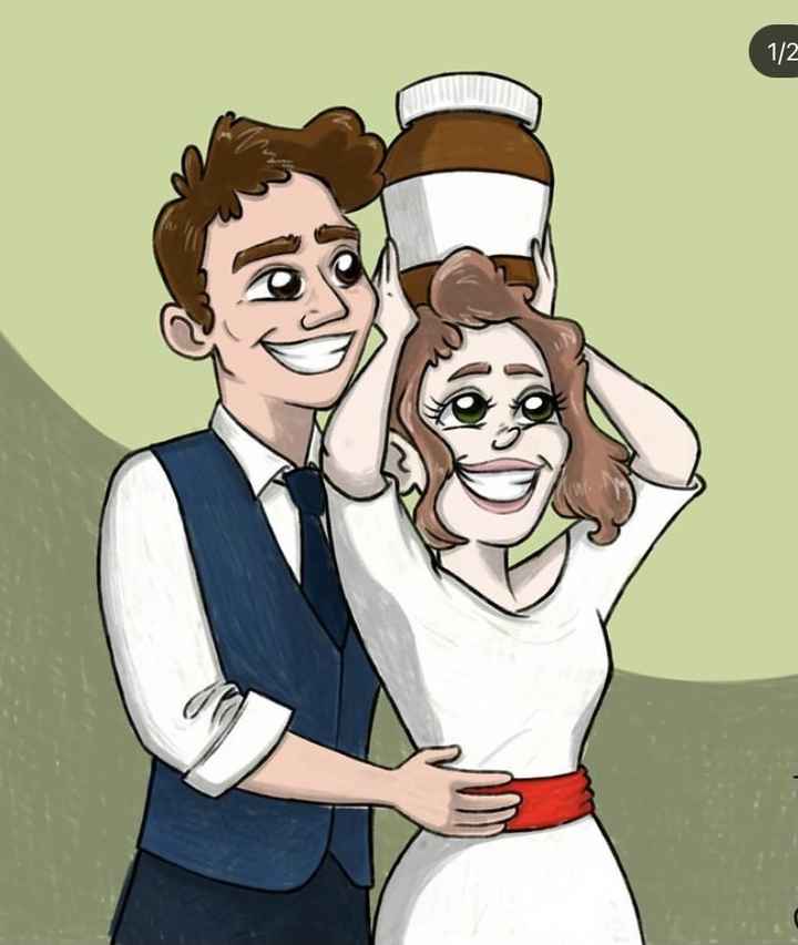 Bomboniera caricatura personalizzata 🤔 - 1