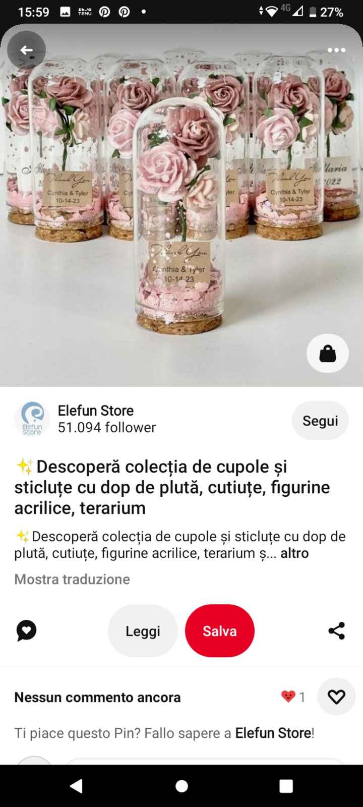 Segnaposto provette in vetro - 1