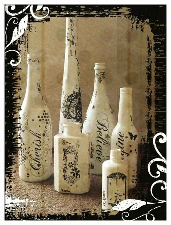 Bottiglie shalby chic  hand-made - 9