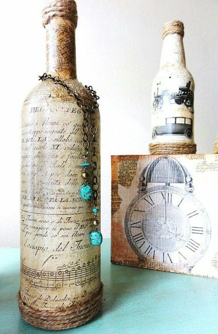 Bottiglie shalby chic  hand-made - 8