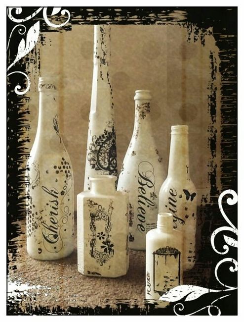 Bottiglie shalby chic  hand-made - 9
