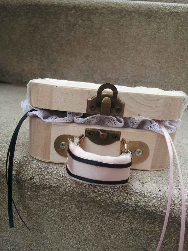 Il mio portafedi shabby,tema viaggio e cipria - 3