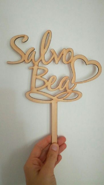 Cake topper 🎂❤️ - 1