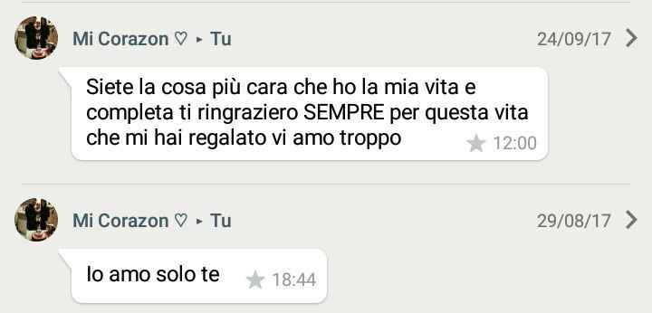 Qual è il messaggio più romantico che fm ti ha inviato? 📱 - 1