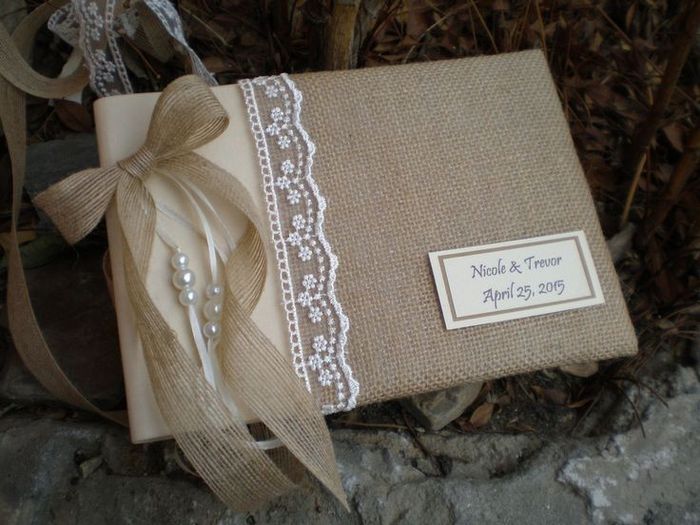 Guest book country chic - 3