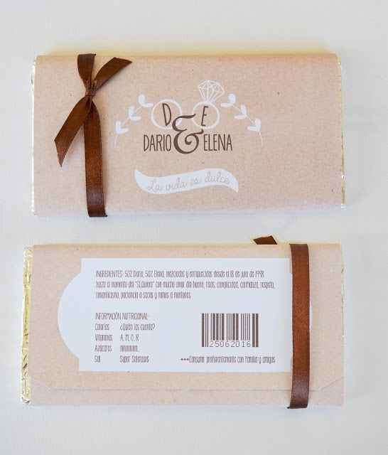 Partecipazione tavoletta cioccolato