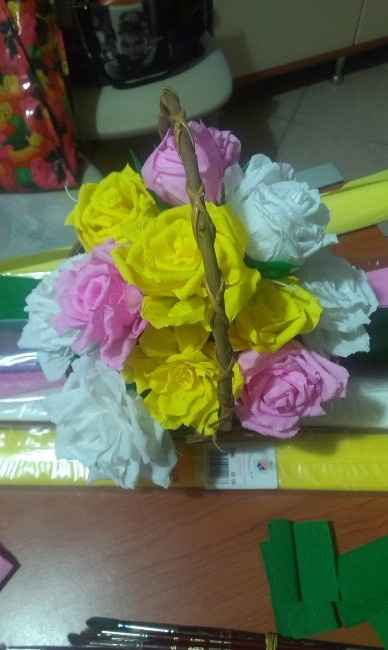 Rose di carta crespa - 1