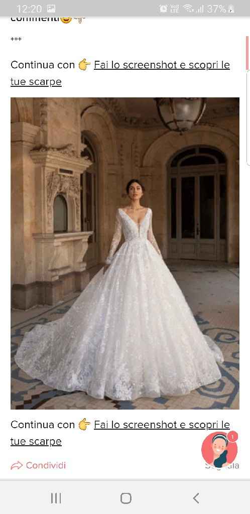 Fai lo screenshot e scopri il tuo abito da sposa - 1