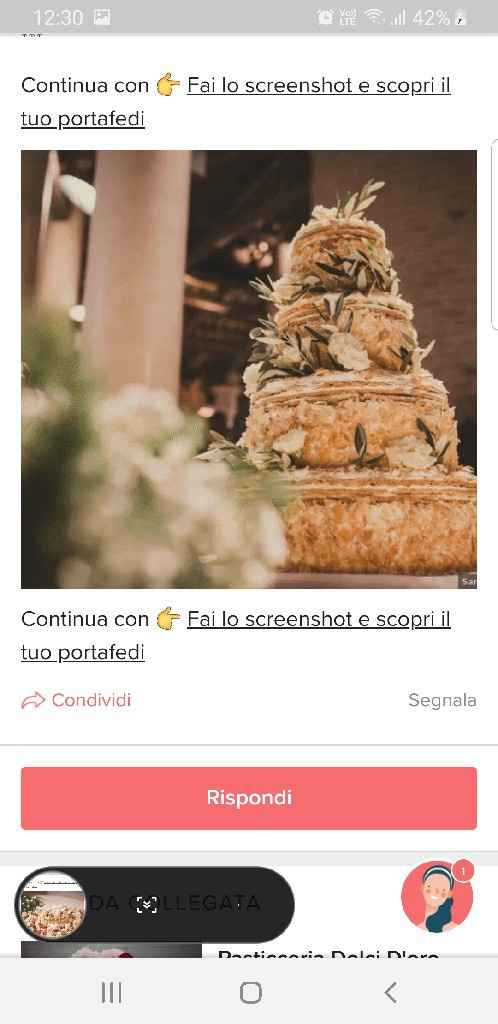 Fai lo screenshot e scopri la tua torta nuziale - 1