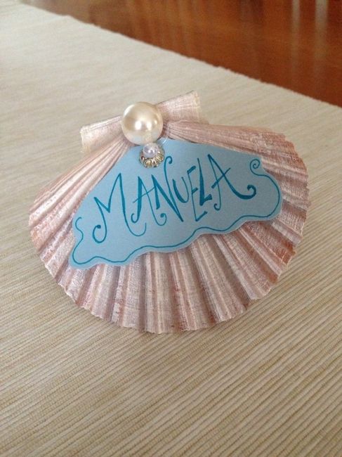Segnaposto tema mare fai da me!
